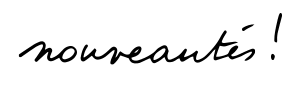 nouveautés